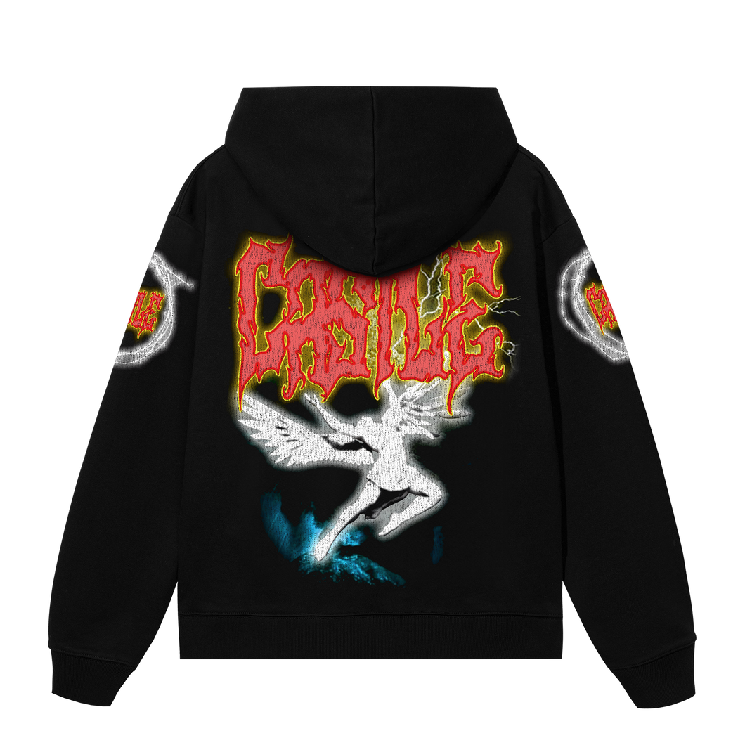 ICARUS HOODIE BLACK