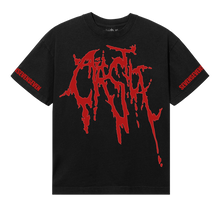 Load image into Gallery viewer, CASTLE SLIME TEE BLACK/RED
