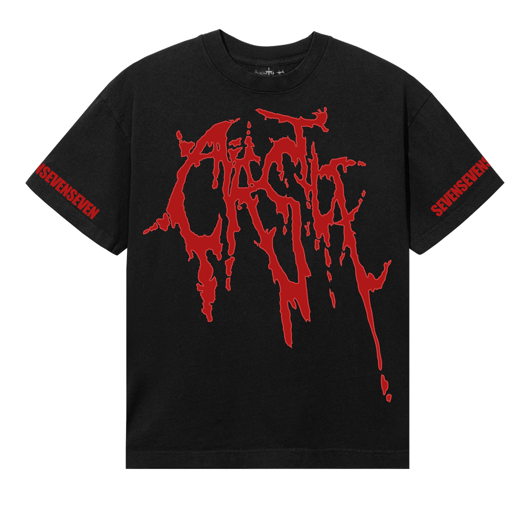 CASTLE SLIME TEE BLACK/RED