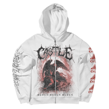 Load image into Gallery viewer, SOLEMN ZIP HOODIE WHITE
