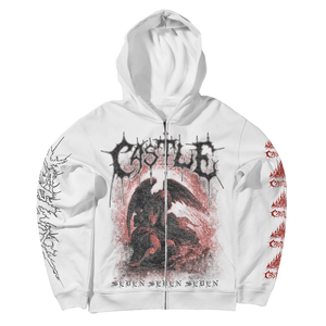 SOLEMN ZIP HOODIE WHITE